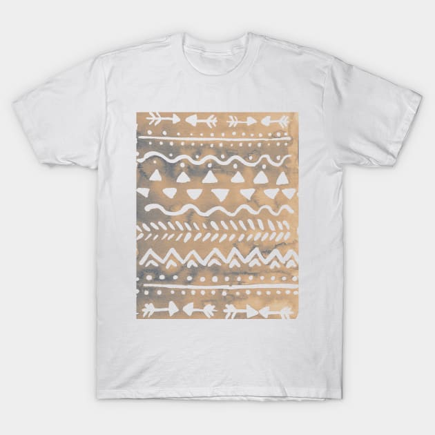 Loose bohemian pattern - neutral T-Shirt by wackapacka